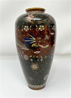 Japanese Meiji Cloissone Dragon Vase, 1880’s.
