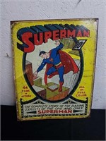 12.5 x 16-in metal Superman sign