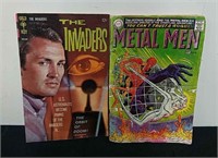 Vintage Metal Men comic book and the Invaders