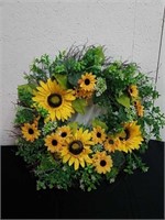 Sunflower wreath