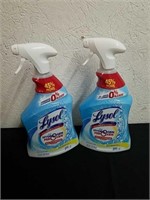 Two 32 oz bottles of Lysol with hydrogen peroxide