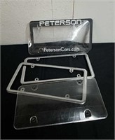 License plate covers