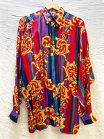 Versace Silk Shirt, Size L