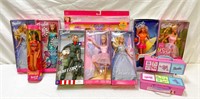 Lot of Barbie Dolls w/ some accesories.