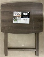 Oversized tray table -brown