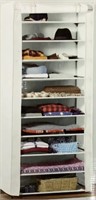 10 shelf organizer w/fabric cover