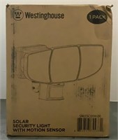 Westinghouse solar security light w/motion sensor