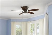 44” Indoor Matte Black Ceiling Fan with Light Kit