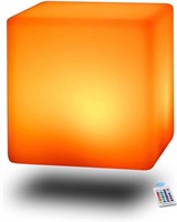 BLUEYE LED Cube Chair Light:16-Inch Cordless LED