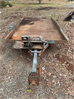 82 x 10 ft Pindle hitch trailer with winch