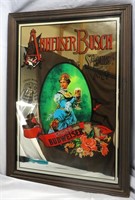 ANHEUSER BUSCH FRAMED ADVERTISING MIRROR