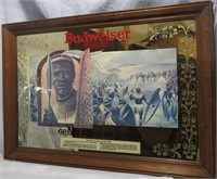 BUDWEISER "GREAT KINGS OF AFRICA" FRAMED MIRROR