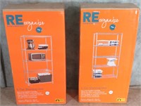 2-NEW*ROOM ESSENTIAL 5 TIER METAL WIRE SHELVING
