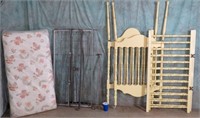 VINTAGE WOOD BABY BED W/ OPTIONAL MATTRESS