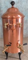 LARGE COPPER INSULATED COFFEE URN