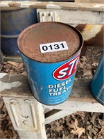 STP diesel treatment- vintage metal can -full