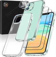 [5-in-1] LK for iPhone 11 Case, 2 Pack Tempered