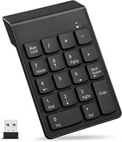 Wireless Numeric Pad,Portable Mini USB 2.4GHz 18