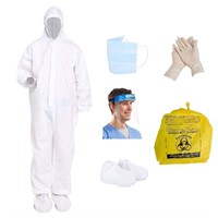 SIZE L GCOCL DISPOSABLE ISOLATION COVERALLS