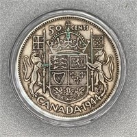 1944 RCM Silver 50 Cent Piece
