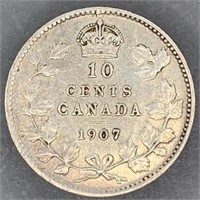 1907 RCM 10 Cent Piece