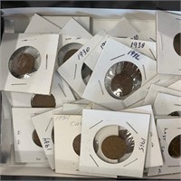 Lot-Canadian 1930's One Cent Pieces