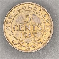 1943 Newfoundland One Cent Piece