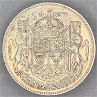 1937 RCM Silver 50 Cent Piece