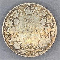 1919 RCM Silver 50 Cent Piece