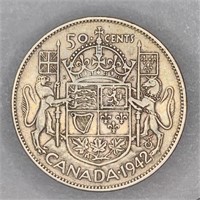 1942 RCM Silver 50 Cent Piece