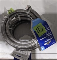 3 SS FAUCET SUPPLY LINES 3/8OD 1/2 FIP 48"