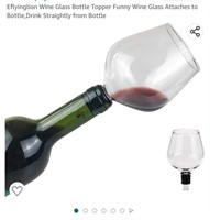 MSRP $17 Wine Bottle Topper Glass
