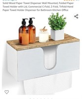MSRP $22 Wood Paper Towel Dispenser