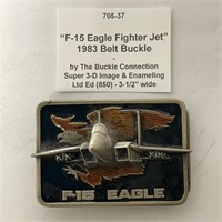 F-15 Jet Fighter Belt Buckle
