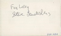 Steve Landesberg signed note