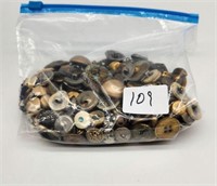 Bag of Vintage Buttons inc German Military