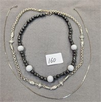 Three Vintage Beaded Necklaces