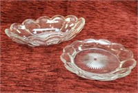 Two Heisey Colonial Panel Serving Dishes