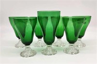 Anchor Hocking Forest Green Glasses - 7