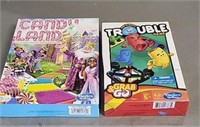 Candyland & Travel Trouble Games