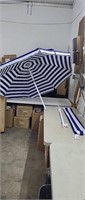 NEW 6.5ft Beach Umbrella w/ Sand Anchor & Tilt