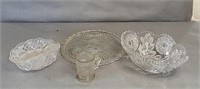 Child’s Cup, Pressed Glass Bowls & Platter