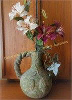 Vase w/ Artificial Flowers