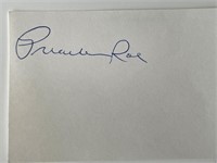 MLB Preacher Roe original signature cut