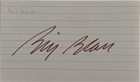 Fashion designer Bill Blass original signature