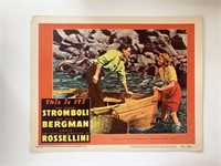 Stromboli original 1950 vintage lobby card