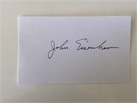 John Eisenhower original signature