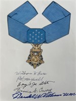 Medal of Honor recipients signed photo