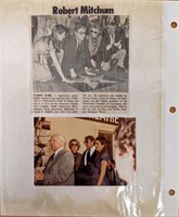 Robert Mitchum Photo Album Page