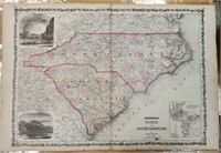 1861 A J Johnson & J H Colton Map from Atlas